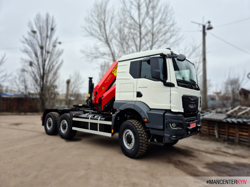 MAN TGS 33.480 BB SA з краном-маніпулятором Palfinger PK 23500